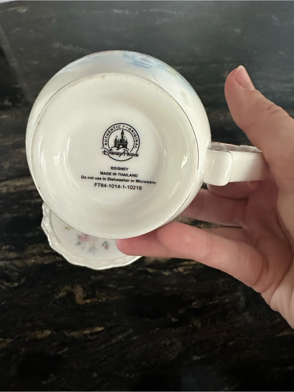 Disney Alice Teacup Collectible Box with Yellow Label